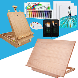 MIRATUSO Deluxe Art Supplies Juego de arte de 27 piezas con