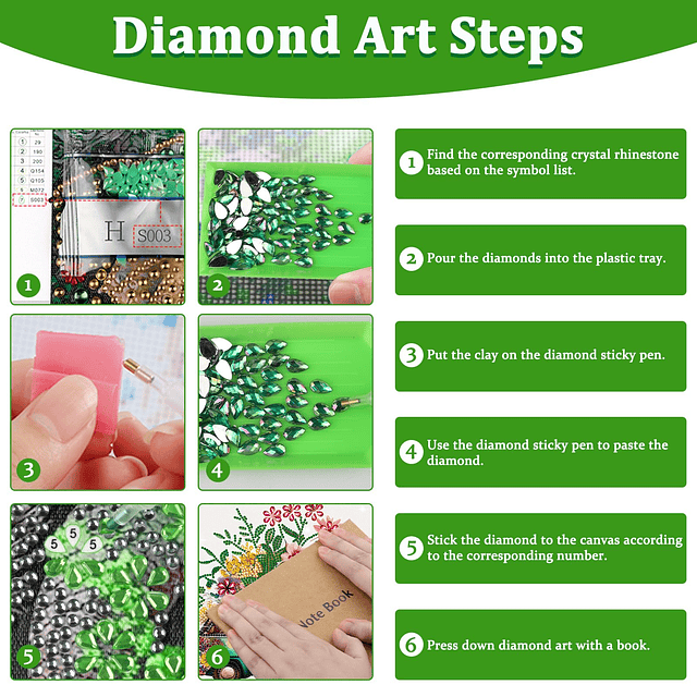 Kits de pinturas de diamante para adultos, kits de arte de d