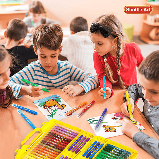 Crayones de gel de 48 colores para niños pequeños, juego de