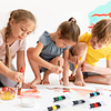 Juego de pintura acrílica, kit de pintura para niños, 16 col