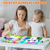 4 pinturas por números para niños de 8 a 12 años, juego de p