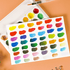 Meiliang Juego de pintura de acuarela de 48 colores con 36 c