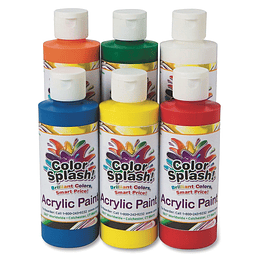 ¡Salpicadura de color mundial de S&S! Pintura acrílica, 6 co