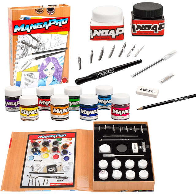 Premium Art Drawing Set-24 piezas Manga Anime Animation Sket