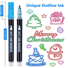 Doodle Dazzles Shimmer Marker Set,Super Squiggles Outline Ma