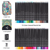 Juego de lápices de colores de 72 colores con libro para col