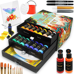 Kit de arte exquisito de pintura de vidrio acrílico para niñ