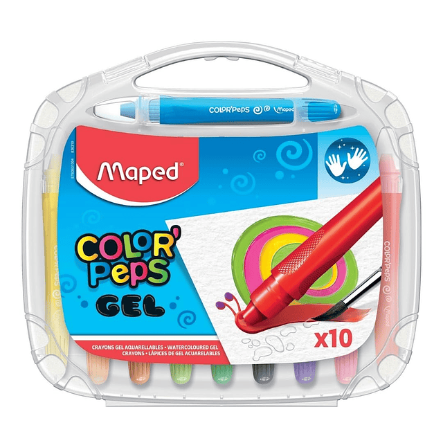 Crayones de gel de acuarela Color'Peps - Juego de 10 - Dibuj