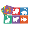 Coloraciones - Plantillas con forma de animal EANST, juego d