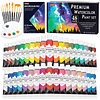 Juego de 48 pinturas de acuarela, 36 colores de pintura de a