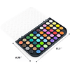 Juego de pintura de acuarela de 48 colores con 4 pinceles pa