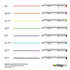 432-8 PRO Inkline Color Micro Line y bolígrafo gráfico de pr