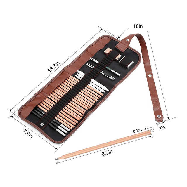 Kit de herramientas profesionales para dibujar y dibujar, 29
