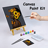 Kits de pintura en lienzo para fiestas, lienzo predibujado p