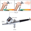 Potente kit de aerógrafo de salida ajustable de 40 PSI, jueg