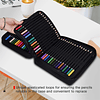 Juego de lápices de colores de 120 colores con estuche con c