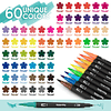 60 rotuladores para colorear para libros de colorear para ad