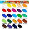 Juego de pintura acrílica de 24 colores, pinturas acrílicas