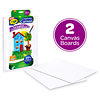 Paint Canvas Set, suministros de pintura, blanco, 2 unidades