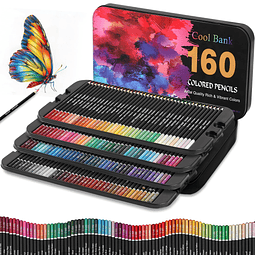 160 lápices de colores para artistas, lápices de colores al