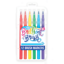 Brilliant Brush 12 colores clásicos, 12 bolígrafos de caligr