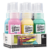 Kit de pintura para vidrieras en colores pastel, juego de 6