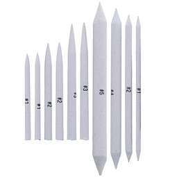 US Art Supply 10 piezas Artist Blending Stump and Tortillion