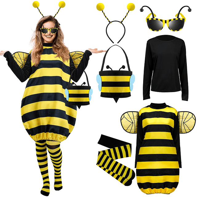 Kit de disfraz de abeja para Halloween, cosplay de abeja, di