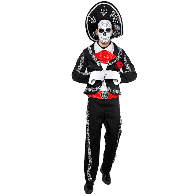 Disfraz de Mariachi Señor para hombre del Día de los Muertos