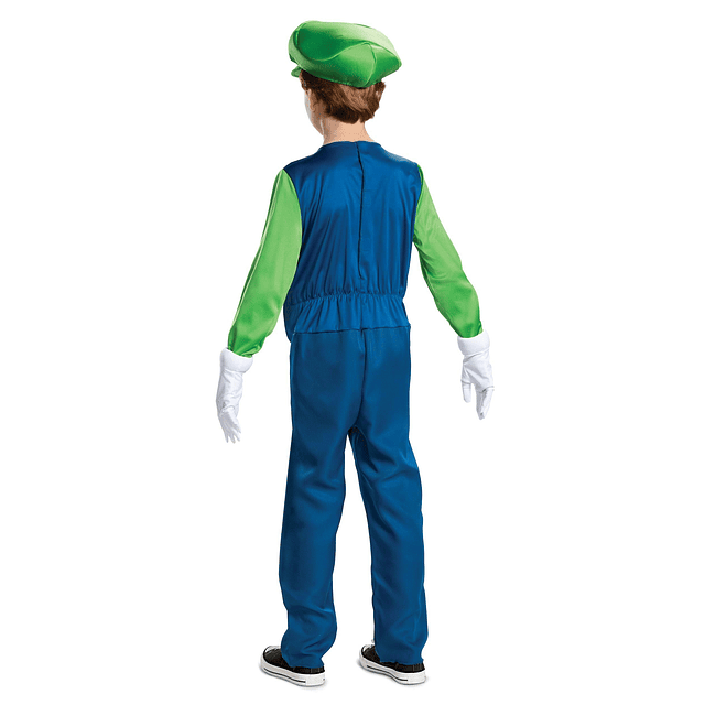 Disfraz de Nintendo Luigi Deluxe para niño, verde, L 10-12