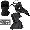 Plague Doctor Máscara y Capa Disfraces de Halloween para Hom