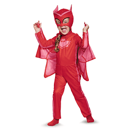 Disfraz de PJ Masks clásico de Owlette para niños pequeños,