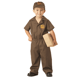 Disfraces de California Disfraz de UPS Guy para niño pequeño