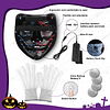 Máscara de Halloween Juego de guantes de esqueleto, 3 modos