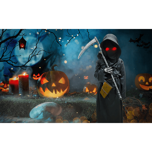 Disfraces de Halloween para niños Disfraz de Grim Reaper Con