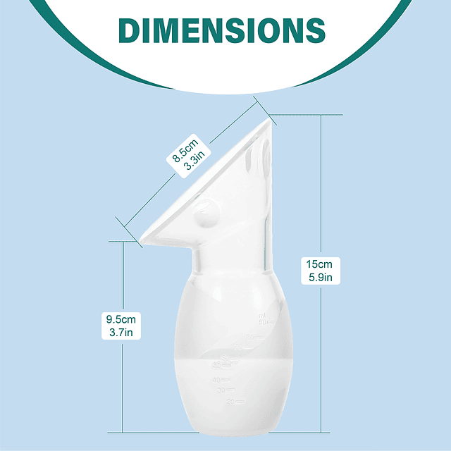Extractor de leche manual | Colector de silicona de grado al
