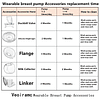 Piezas de extractor de leche portátiles Accesorios Reemplazo