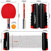 Juego de paletas de ping pong, juego de tenis de mesa con 4