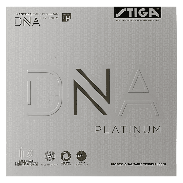 Goma de Tenis de Mesa DNA Platinum H, 2.3 con Agarre Superio