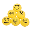 Pelotas de tenis de mesa Emoji de 1 estrella (paquete de 6)