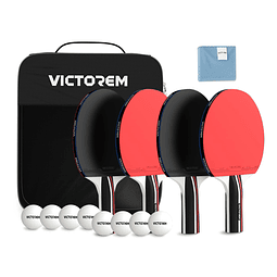 Palas de tenis de mesa VICTOREM - Juego profesional de palas