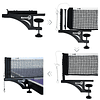 S405 Juego de Red y Postes de Tenis de Mesa Engrosados, Red