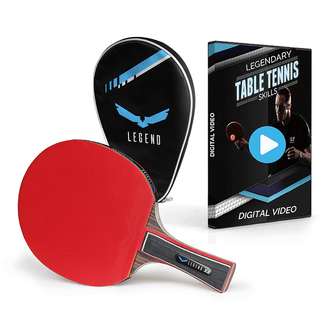 Paleta de tenis de mesa Legend X9 con fibra de carbono | con