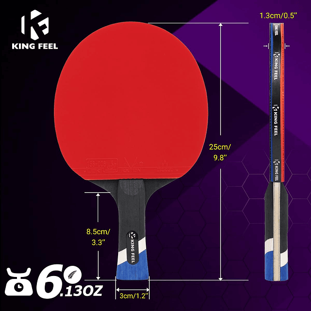 Paletas de Ping Pong Profesionales: Raquetas de Tenis de Mes