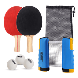 Juego de paletas de ping pong, juego de tenis de mesa portát