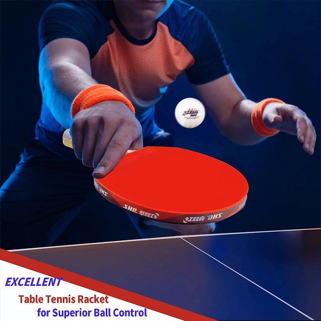 Paleta de tenis de mesa DHS Ping Pong, raqueta profesional c