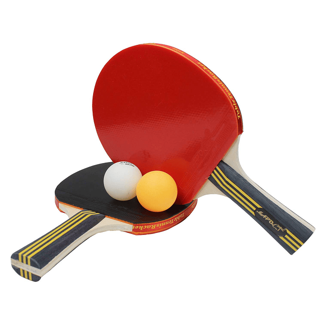 Juego de paletas de ping pong de calidad - 4 raquetas/paleta