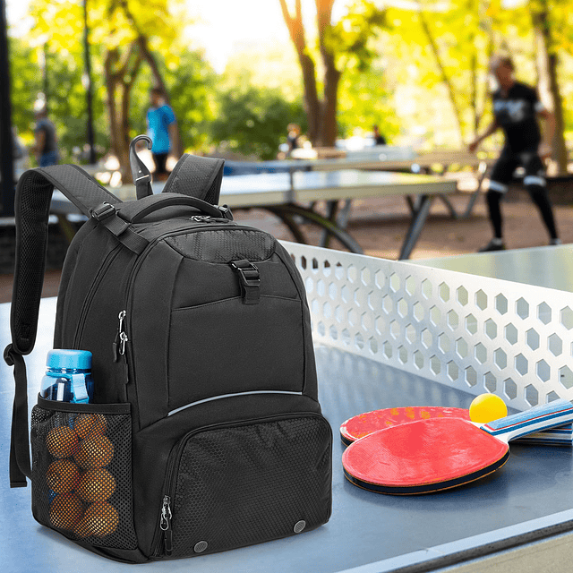 Mochila de Ping Pong con Capacidad para 4 Raquetas, Estuche