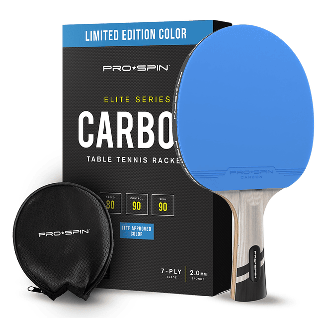 Pala de ping pong - Color azul edición limitada | Raqueta de