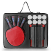 Juego de paletas de ping pong con pelotas, juego de raquetas